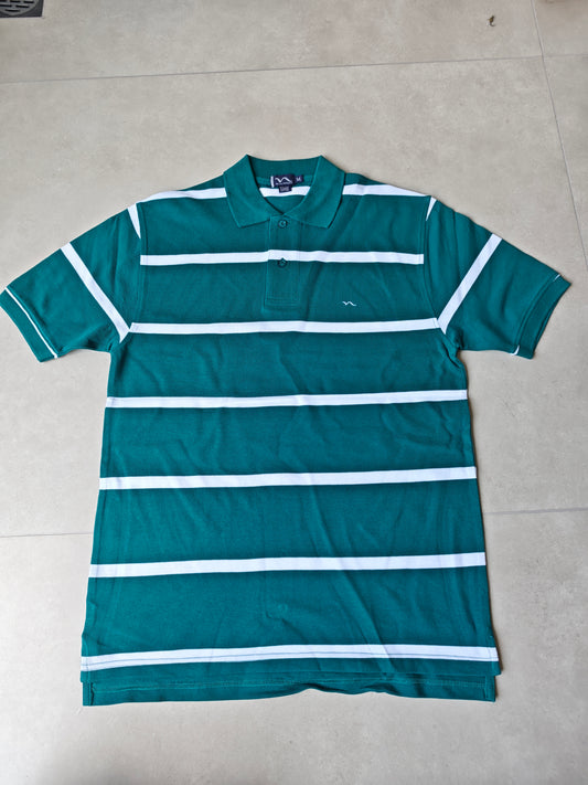 Short Sleeve feeder stripe POLO shirt