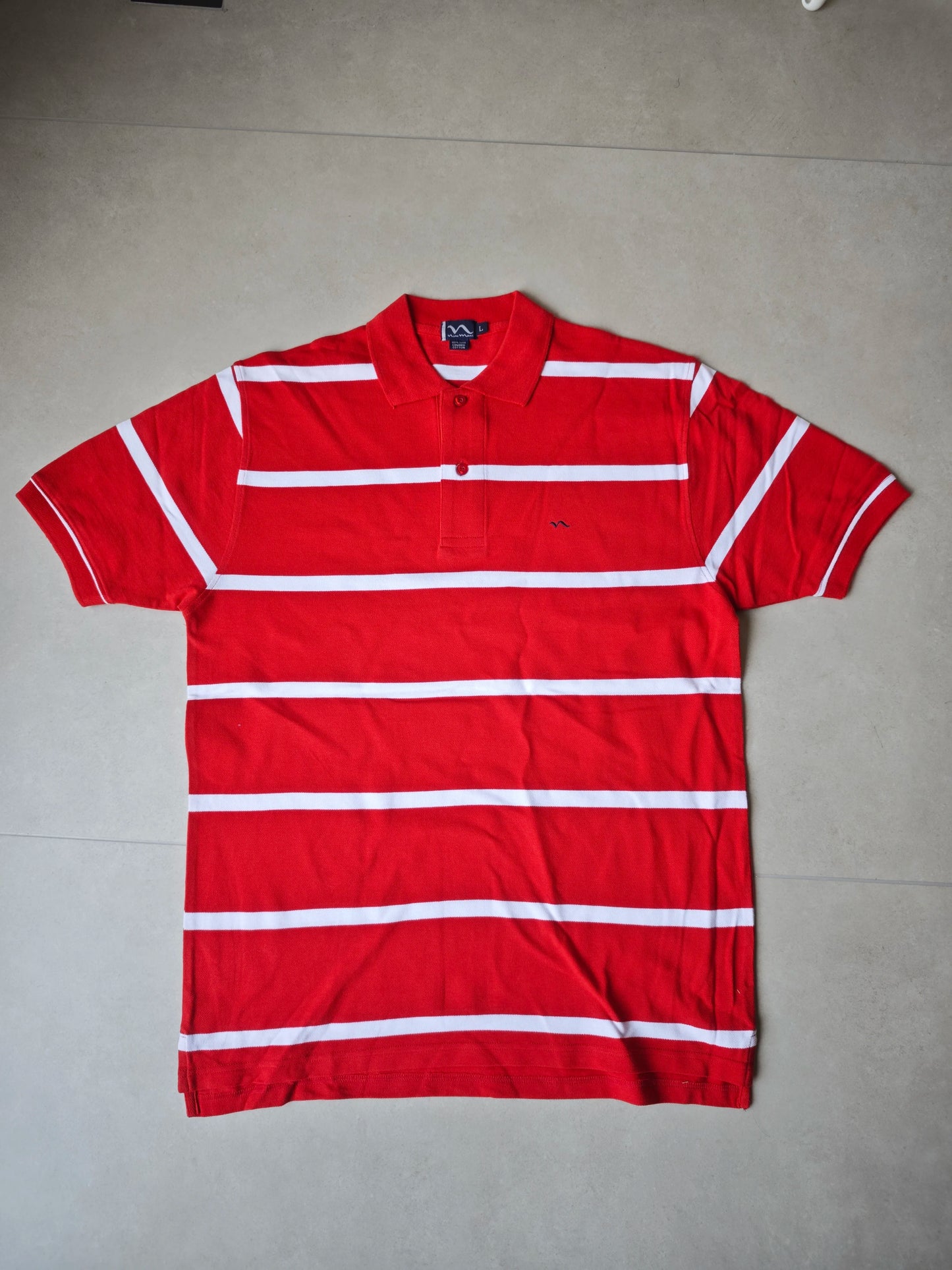 Classic Short Sleeve Feeder Stripe Polo Shirt - 100% Breathable Cotton Wholesale