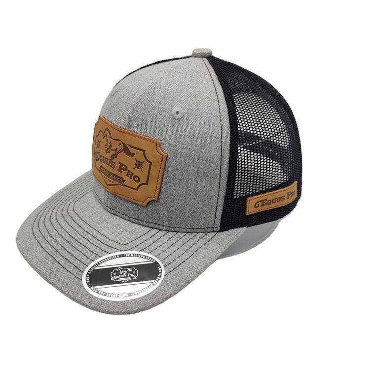 Premium Heritage Trucker Hat | Custom Leather Patch & Structured Crown