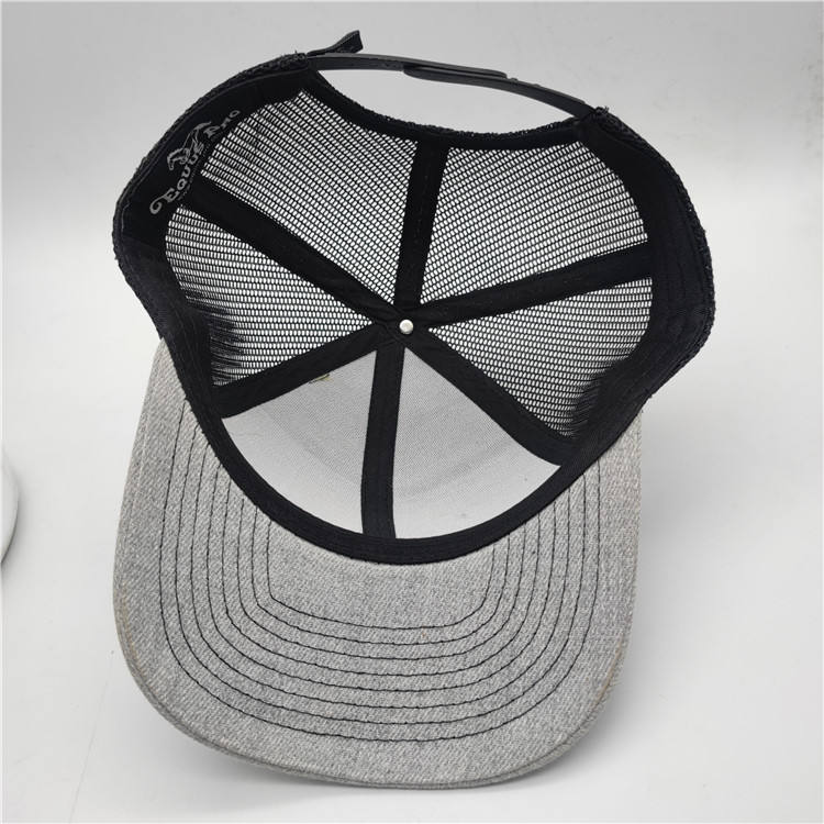 Premium Heritage Trucker Hat | Custom Leather Patch & Structured Crown