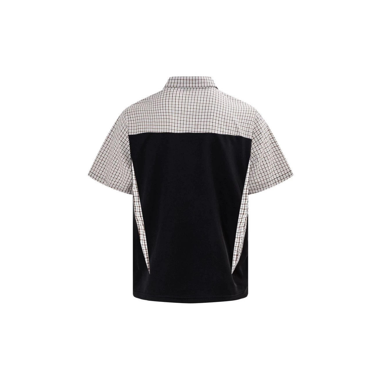 Premium Bespoke Contrast Polo Shirt | Plaid Spliced Performance Knit