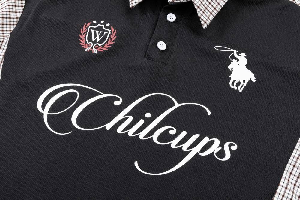 Premium Bespoke Contrast Polo Shirt | Plaid Spliced Performance Knit